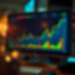 Chart illustrating market trends