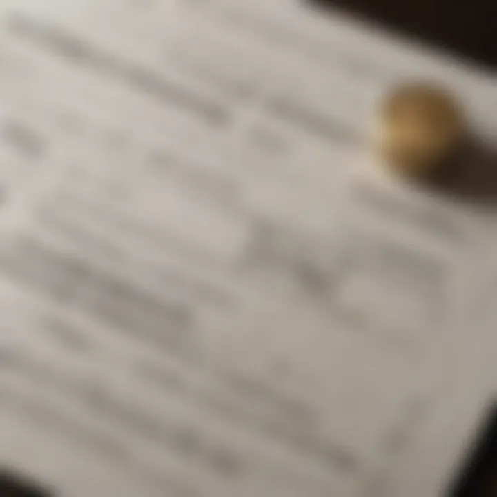 Close-up of a completed deposit slip with relevant details