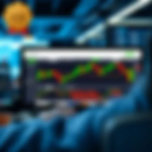 Visual representation of E*TRADE trading platform interface