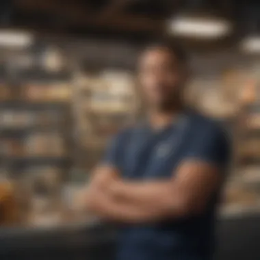 Diversity in Self-Employment A thriving marketplace showcasing diverse self-employed businesses.