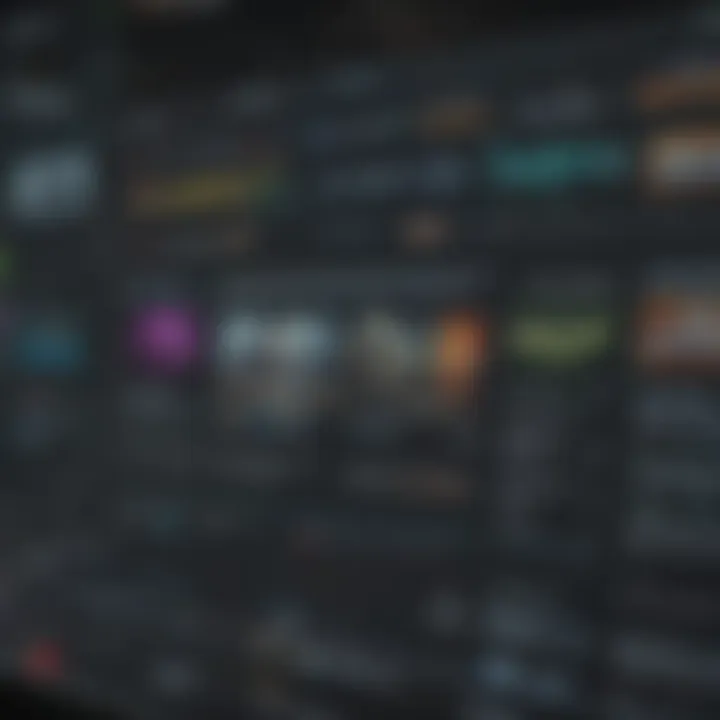 A screenshot displaying various types of content available on Thinkorswim