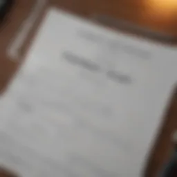 Legal document symbolizing trademark registration