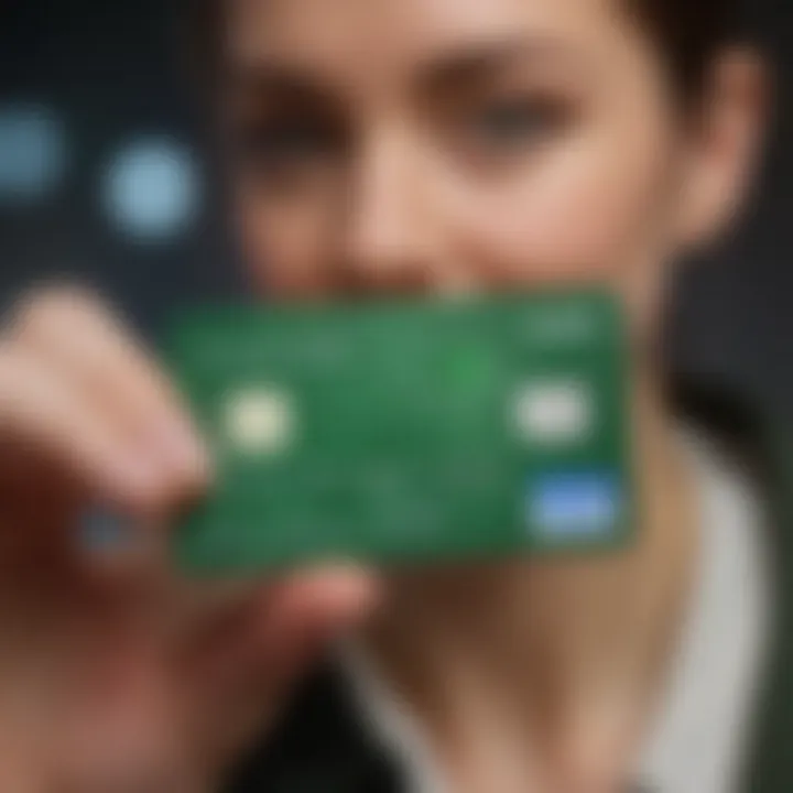 User loading funds onto a Green Dot card