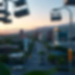 Scenic view of Hawaii's business district